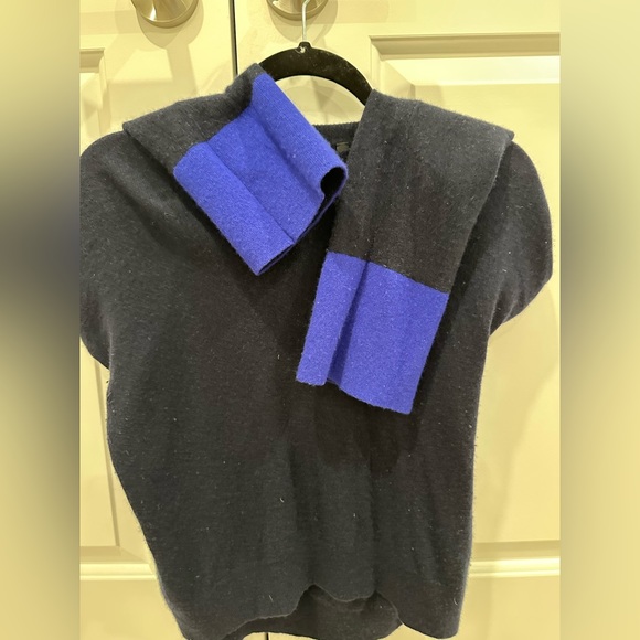 Theory Slouchy Crew Charmant Bell-Sleeve Wool Cashmere Sweater Small - Picture 8 of 8